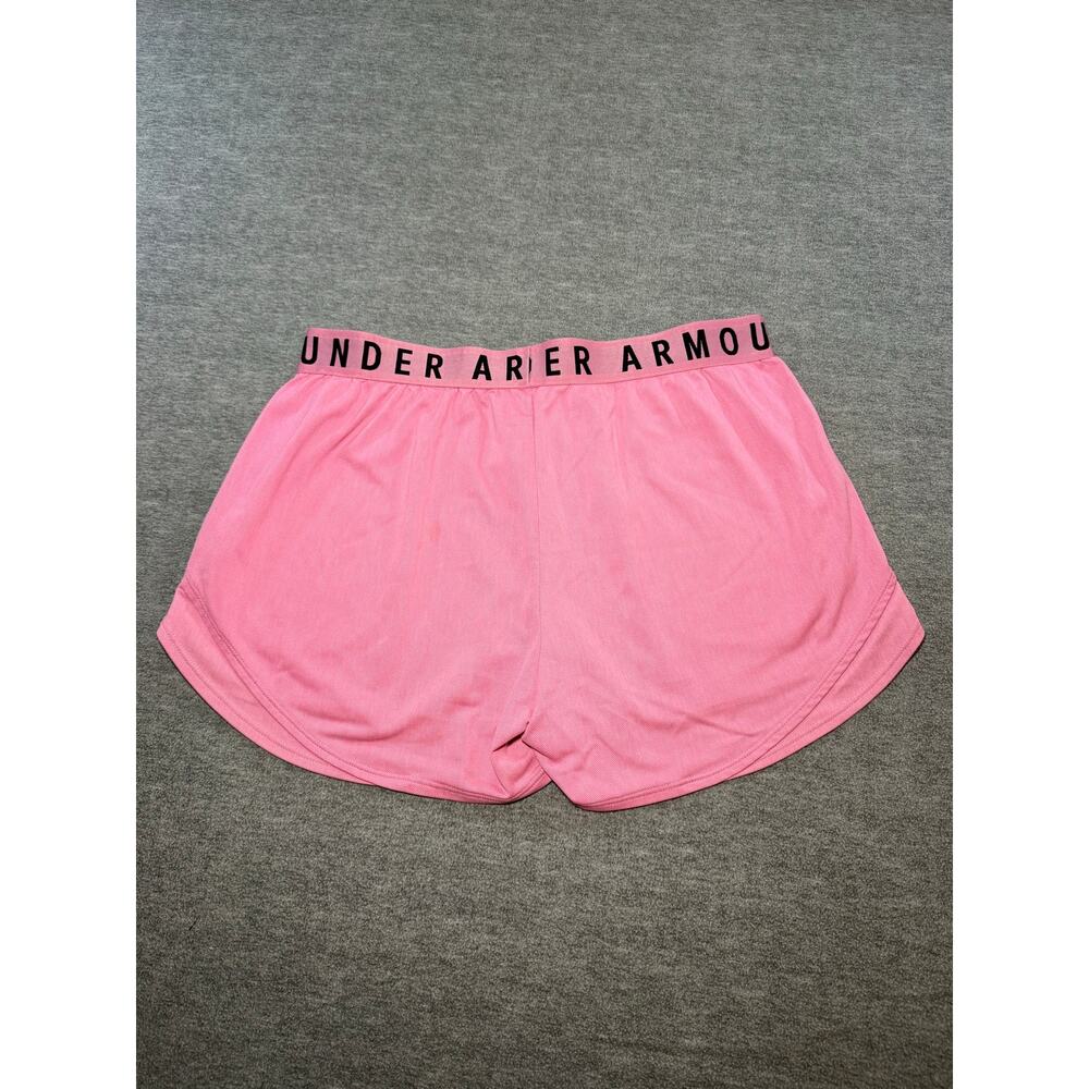Under Armour Women’s Athletic Shorts-Large/Pink/Loose/Running/Gym/Pockets - Picture 12 of 12